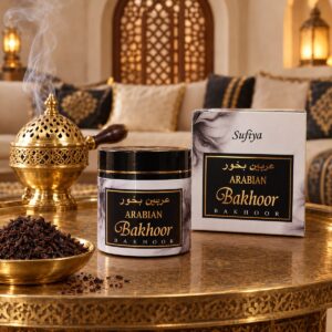 Sufiya Arabian Bakhoor 50 g jar and box